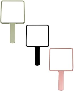FOMIYES 3pcs Vanity Mirror Household Hand Mirror Adorable Handle Mirror Hairdressing Hand Mirrors Make up Accessories Household Makeup Mirror Small Hand Mirror Abs Double Sided