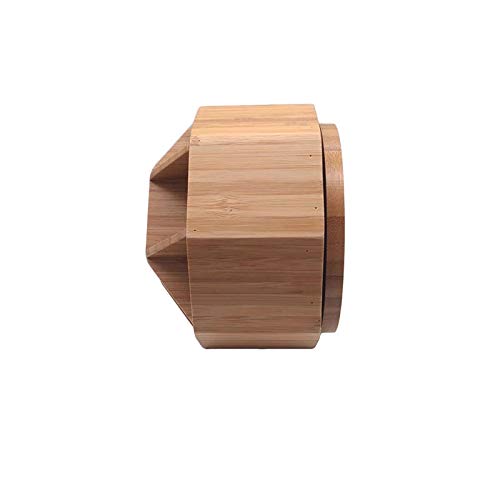 Maydear Bamboo Rotating Pencils Holder Art Supply Organizer Office Supplies Desktop Storage #TOP2
