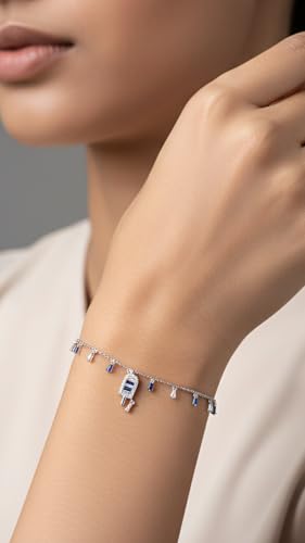 Image of KOURA 925 Sterling Silver Bracelet for Women & Girls | Sleek Adjustable Link Design | Timeless Silver Jewellery for Everyday Use, Work, Celebrations & Thoughtful Gifting
