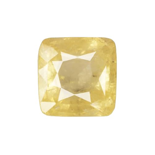 Zafiro amarillo para anillos de compromiso gema original de Ceilán de 3.79 quilates