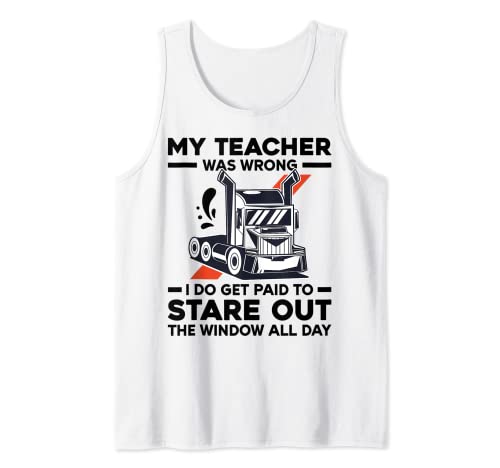 Truck Driver Trucker Big Rig Funny Saying Quote Gift Canotta