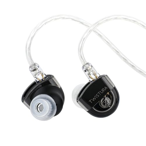 Image of Linsoul TWISTURA D-Minor in Ear Monitor, 10mm Dual-Magnetic LCP Dynamic Driver Earphone IEM, Wired Earbuds with Replaceable Tuning Nozzle, Detachable Cable for Musician Audiophile (Without Mic)