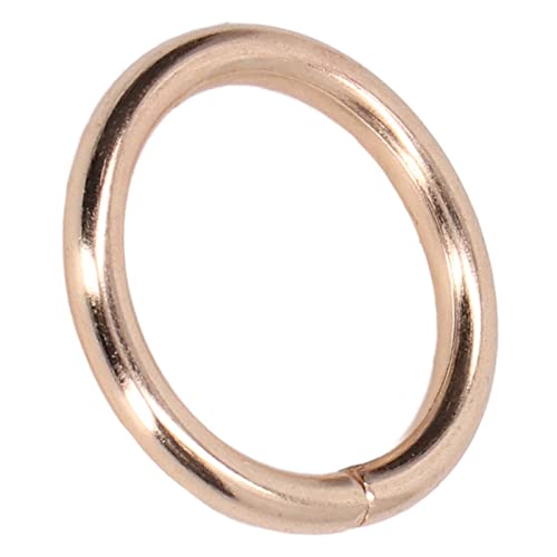 Anillos de metal exquisitos con acabado galvanizado color oro, pack de 50 unidades robustas 8