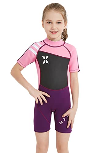 Combinaison de plongée fille shorty 2.5mm maillot de bain protection solaire 009
