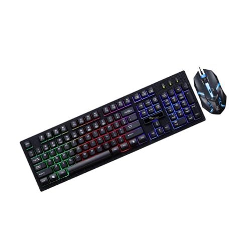 Clavier et souris mécaniques filaires Alipis avec touches rétroéclairées USB