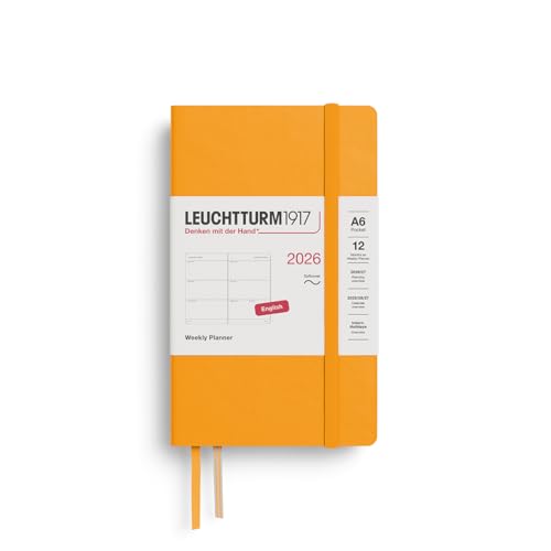 Agenda semanal A6 LEUCHTTURM1917 2026 Pocket agenda de bolsillo inglesa