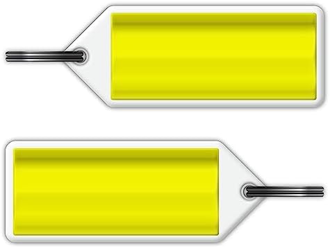 Hi Vis Key Rings Hi Vis Keyring - High Visibility Fluorescent (NOT Reflective) Safety ...
