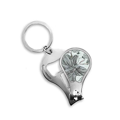 Coupe-ongles de pieds motif lys art dessin fleur pour pédicure