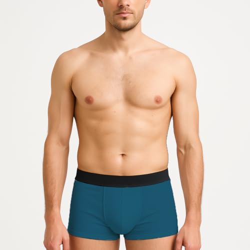 Image of HK47 Men Underwear Pack, Ice Silk Stretchable Breathable Trunks, Regular Fit Men's Brief, Anti Bacterial Quick Dry Innerwear for Men