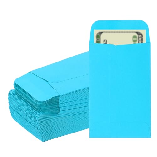 Sacs porte-change pour cadeaux et petits billets en enveloppes bleu foncé PATIKIL