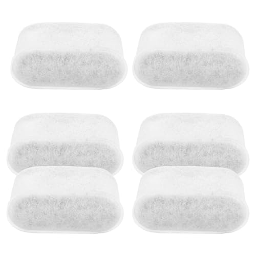 Toyvian Filtros de Carbón Activo para Cafetera, 6 Unidades, Filtro de Agua de Carbón con Bolsa Coladora de Tela No Tejida, Accesorios para Purificación y Filtrado de Agua