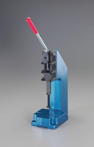 ESCO 1200kg Toggle Clamp EA639EF-2, a blue-painted metal tool with a red-handled lever.