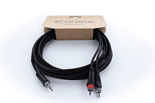 Câble mini-jack RCA Cordial pour supprimer les grésillements entre PC et table de mixage
