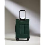 ANTLER - Soft Stripe Carry On Luggage 22x14x9 Airline Approved - Cabin Suitcase with Expander, Adjustable Handle, 4 Spinner Wheels, Lightweight, TSA Lock - Recycled Polyester Luggage - Antler Green - Image 5