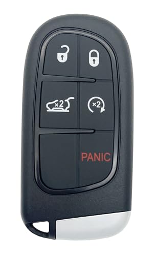 Coque de clé Jeep Cherokee 2014-2020 boîtier clé intelligente 5 boutons GQ4-54T
