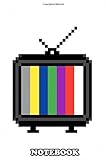 panasonic tv externe lautsprecher einstellen  Notebook: Pixel Art A Retro Vintage Old Analog Tv With An Exter , Journal for Writing, College Ruled Size 6\