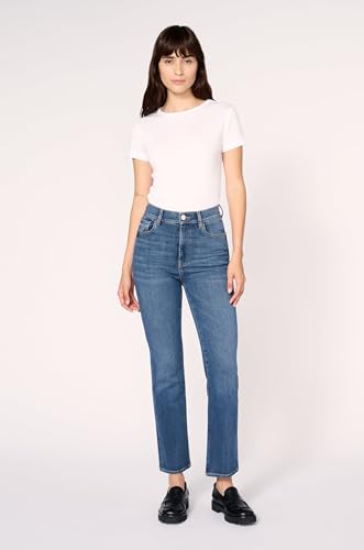 Women's ASE High-Rise Straight Jeans – Sculpting Stretch Denim2