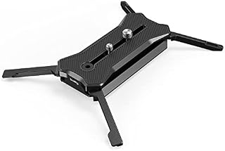 SMALLRIG Quick Release Plate for Manfrotto-Type, Max. Load 44.1lb (20kg), Foldable Quadruped Support for Camera Lenses Within 7.87inch (20cm), Anti-Twist and Non-Slip Design - 3912