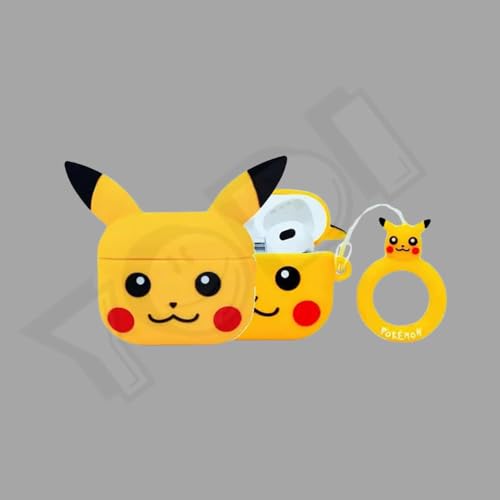 Image of YODI Case Cover for Airpods Pro|Pro 2|Airpods Pro 3|Airpods 4 Pouch, Silicone Cases with Cleaner Kit 360 Drop Protection,Shock-Resistant ((PEKACHU), Airpods 4)
