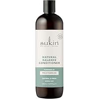Sukin Natural Balance Conditioner 500mL, For Balanced, Healthy-Looking & Silky Soft Hair With Provitamin B5, Australian Made & Owned, Vegan, Cruelty-Free