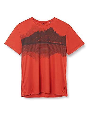 Preisvergleich Produktbild Jack Wolfskin Herren Peak Graphic T-Shirt, Mexican Pepper, XXL