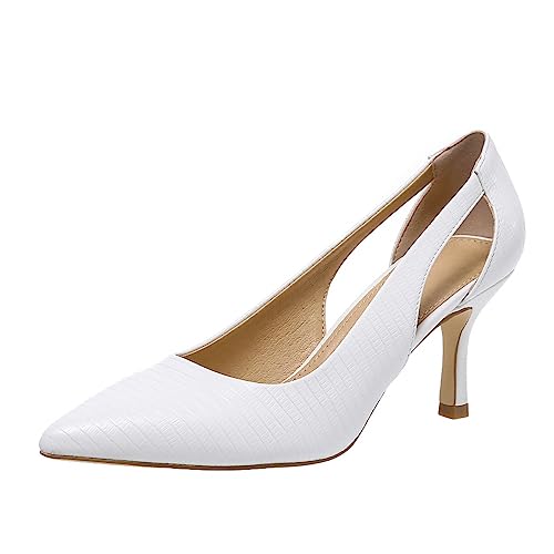 Image of Women's Pumps Pointed Toe Pump Shoes Kitten Heel Comfort Cut Out Dress Shoes for Office Wedding Party Dressy Casual, US Size 5-11