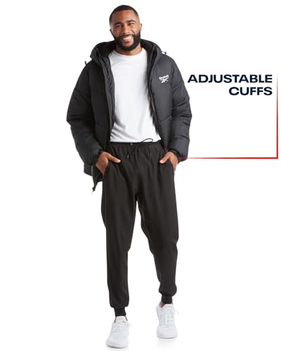 Reebok Mens Winter Jacket - Warm Heavyweight Mens Winter Coat - Wind Water Resistant Insulated Quilted Puffer Jackets for Men4