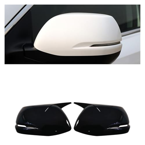 �z���_ CR-V CRV 2017-2020 �o�b�N�~���[�T�C�h�~���[�J�o�[�E�C���O�L���b�v�O���h�A���A�r���[�P�[�X�g�����J�[�{���t�@�C�o�[(Gloss Black)