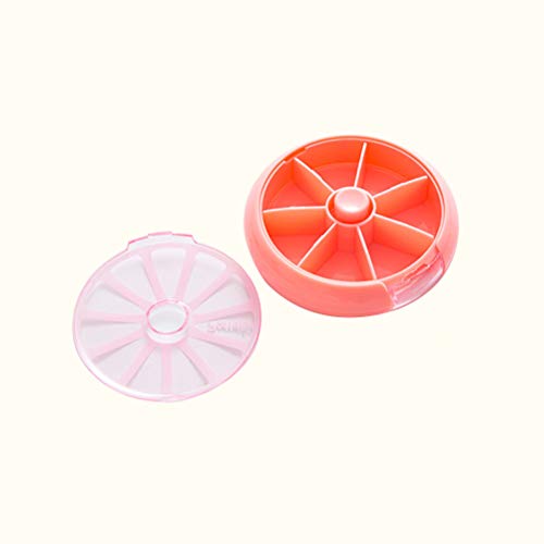Healifty Porta-comprimidos semanal com 7 compartimentos para medicamentos (rosa)