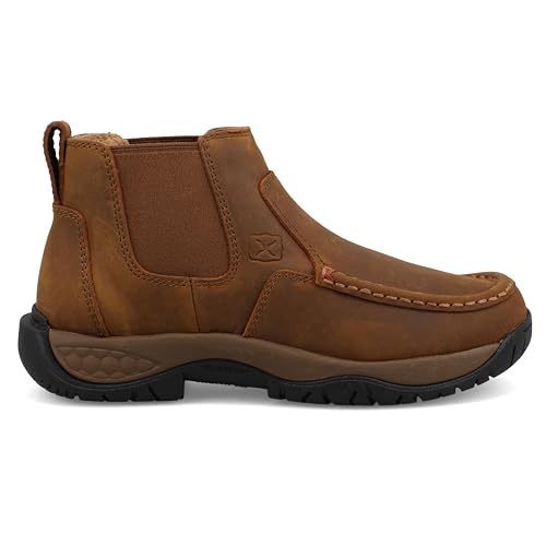 Twisted X Women's 4" All Around Chelsea Work Boot, Moc Toe with CellStretch4