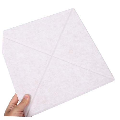 Paquete de 6 paneles acústicos de poliéster para aislamiento sonoro, adhesivos para paredes, ideales para estudio de grabación o oficina miniatura 4