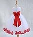 ekidsbridal Wedding Pageant Flower Petals Girl White Dress with Bow Tie Sash 302a 8