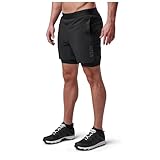 5.11 Tactical PT-R Havoc Pro Short for Men, Workout Training, Style 82411, Black, Large