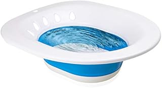Sitz Bath for Hemorrhoids, Sitz Bath for Toilet Seat, Postpartum Care Treatment, Sits Bath Kit for Women. Yoni Steam, Perineum Relief, Foldable Easy to Store.