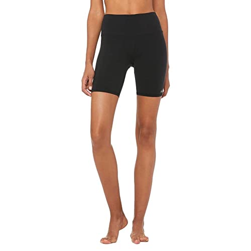 Alo Yoga Women's High Waist Biker Shorts, Black, M #TOP1