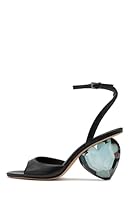kate spade new york Women's Heart Sandal, Black, 8.5