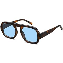 Tortoise Frame Blue Lens