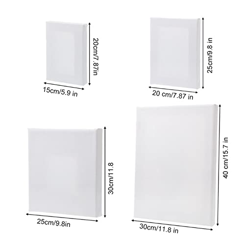 Hlily 8 Peças Tamanho Sortido Mini Tela De Arte Esticada Para Pintura Artesanal Desenho 11,8 X 15,7,