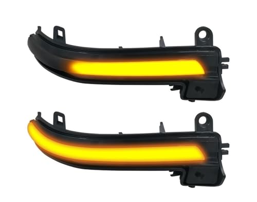 Luz de señal de giro lateral dinámica negra para retrovisor de BMW F20 F30 E84