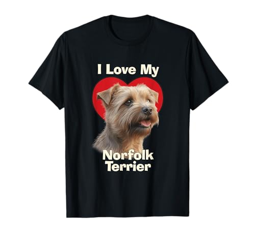 I Love My Norfolk Terrier Cucciolo Cane Maglietta