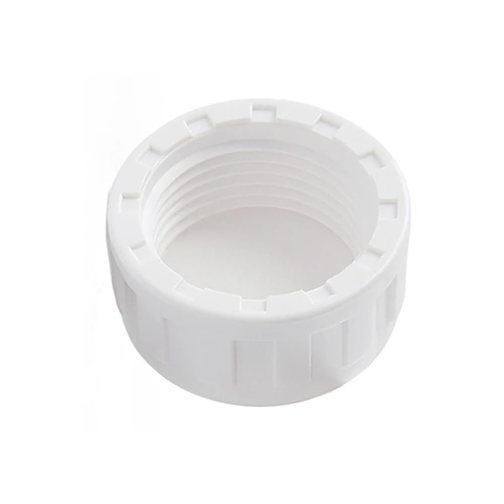 Threaded Pipe Connector PVC Pipe End Cap Plug, 20mm-63mm Female Thread, Tube Adapter for Plumbing Water Line 100pcs(White,20mm)