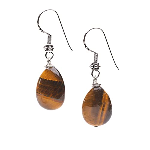 Boucles d'oreilles œil de tigre pour sublimer vos tenues de bureau