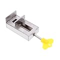 Angoily 1pc Clamp- Steel Lock Sliding with Stopper Key Pet Adjustable Window for Kids Openings Limiting Kid Household Child Resistant Limiter Security Frame Proof All Clamp-Resistant