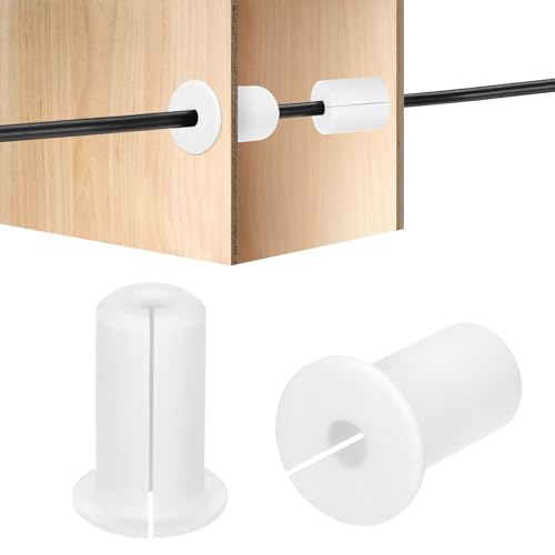 HiPicco 2Pcs Silicone Cable Wall Grommets 3/4-Inch, White