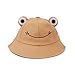 Produktbild Ghemdilmn Kinder Fischerhut Nette Frosch Muster Fischerhut Sommer Anti UV-Schutz Sonnenhut Baby Jungen Mädchen Sonnencreme Becken-Kappe (Gray)