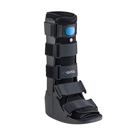 United Ortho Air Cam Walker Fracture Boot, Medium, Black