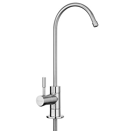 70% Off Discount Brondell - Water Filter Faucet in Brushed Nickel with LED filter change indicator, sink faucet for Circle RO System 6 month filters - Modern style in Nickel - Only for use with Brondell Circle RO