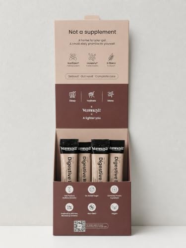 Image of Vamnaya Digestive Boost Probiotics Supplement, Trial Pack 4 Servings | Prebiotics and Probiotics for Gut Health, With Isabgol, Ajwain & Cumin Powder, Relieves Bloating, Gas & Acidity