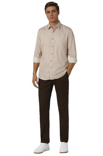 Image of Van Heusen Casual Printed Shirt for Men| Premium Cotton| Full Sleeves| Slim Fit |Breathable Fabric