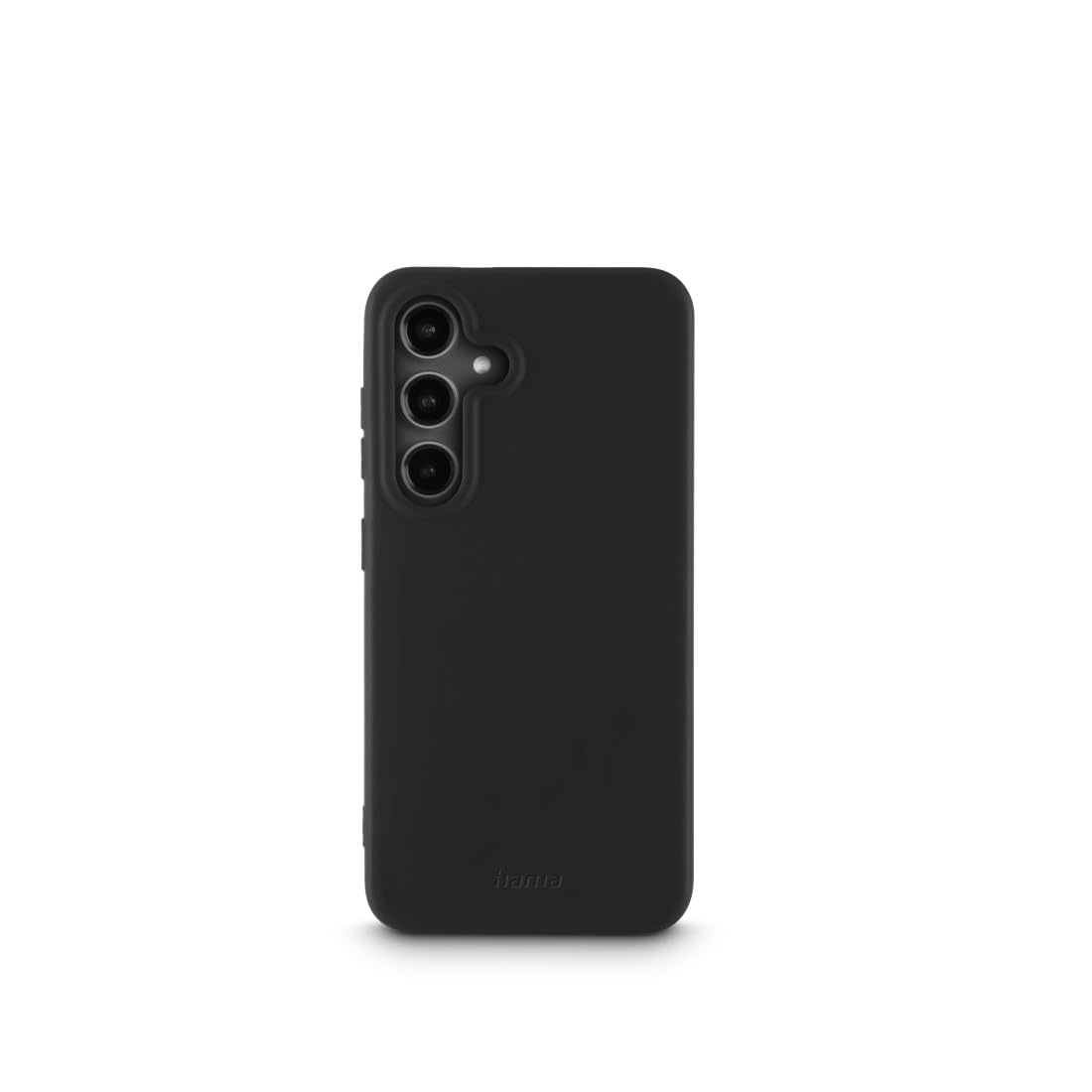 Hama Case for Samsung Galaxy S24 (Mobile Phone Case, Shockproof, Scratch-Resistant, Elegant Protective Case for Back, Soft, Slim, Soft Surface, Wireless Charging Compatible) Black